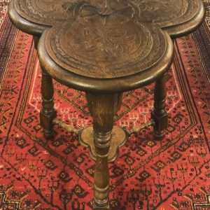 Circa 1900 Arts and Crafts Trefoil Table
