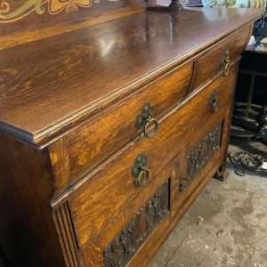 Fine Art Nouveau Mirror-Back Sideboard